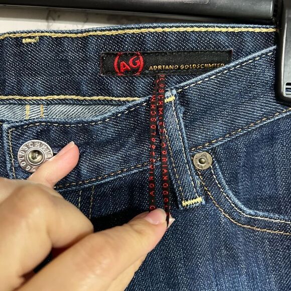 AG Adriano Goldschmied The Club Flare Jeans Wide Leg Size 30R Blue - Picture 5 of 9